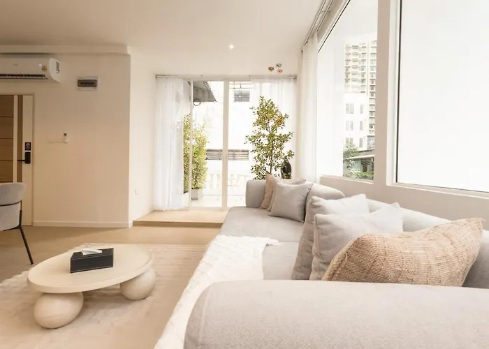 아파트 3 Bedroom For 6 Guests Family In The Heart Of Sathorn *